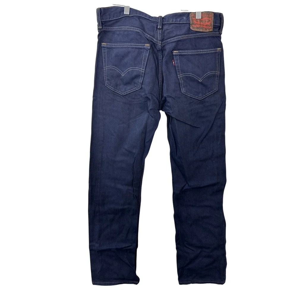 Levi's Coated Denim 505 Jeans 32x32 Indigo Blue Straight Leg Streetwear Gorpcore